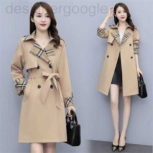 Trench da donna firmato Fashion Dress Autunno Inverno Donna Giacca a vento Allentato Elegante cintura Abiti Cappotto casual femminile Mujer Plus Size S-4XL 7TWT