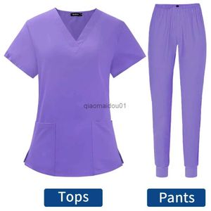 Others Apparel Solid Color Beauty Salon Nursing Uniform Jogging Pants Spa Uniform Pet Hospital Doctor Scrubs Women Uniform Dentist Work Clothes