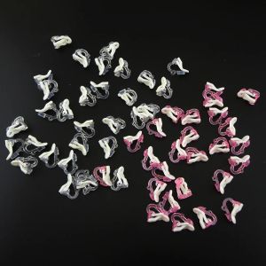 Charm 200pcs pembe çocuklar plastik küpeler diy takı malzemesi, açık çocuklar klip küpe diy süsleme eşyaları toptanlar