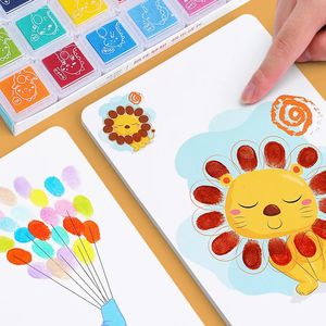 Çocuklar için parmak boyama el yapımı diy boyama çizim oyuncak yaratıcı set serin oyunlar 2 ila 6 yıl eğitim 240124
