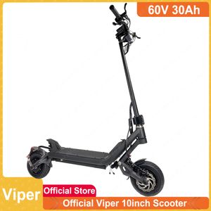 ЕС Stock Viper 10 -дюймовый K MAX 60V 30AH Двойной двигатель 2*1000 Вт 70 км/ч 10 дюйм с электронного скутера складной гидравлической регулируемой подвески