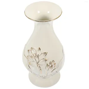Вазы Лотос, предлагающие бутылку, белая ваза, декор для прихожей, стола для отделки обивки, крошечная керамика