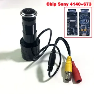 Güvenlik Kapısı Göz Deliği HD CHIP Sony 4140 673 Kamera Geniş Açılı Fisheye Lens Peephol CCTV TV için