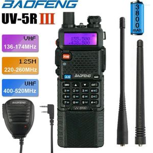 Walkie Talkie Baofeneng UV-5R III 3800mAH TRI-BAND VHF/UHF Taşınabilir CB Su Geçirmez İki Yönlü Radyo İstasyonu HF Alıcı-Verici Anten