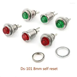 5pcs DS-101 8mm Açma/Kapama Push Düğmesi Anahtarı Mini Kilitsiz Anlık Açık Mikro Normalde Açık