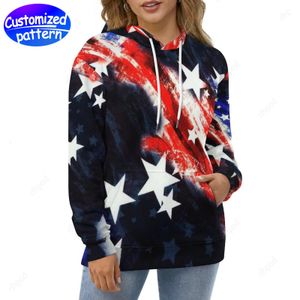 Tasarımcı Kadın Hoodies Sweatshirts Stars Stripes Özel Desenli Gevşek Çift Kapaklar Tüm Hoodies Toptan Hoodie Erkek Giyim Giyim Büyük Boy S-6XL