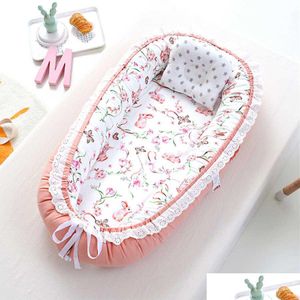 Baby Cribs Playpen Travel Nest Portable Bed Cradle Newborn Crib Fence For Kids Bassinet Drop Delivery Maternity Nursery Bedding Ot61U