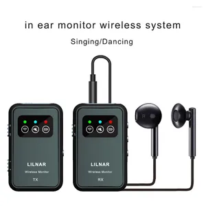Kulak Monitörü Kablosuz Sistemde Mikrofonlar Ses Regresyonu 2.4G Stereo Gecikme Olmayan Kulaklıklar Müzisyenler Band Stage Performans Uygulaması