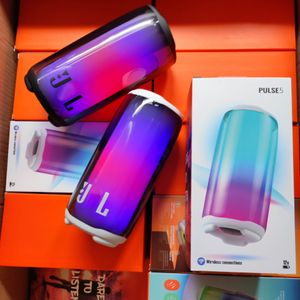 Pulse 5 Altoparlante Bluetooth impermeabile senza fili con luce Display a schermo intero effetto luce Altoparlante Bluetooth senza fili subwoofer pesante portatile