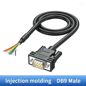 Компьютерные кабели Чистая медь DB9 Кабель с одной головкой «папа» / «мама» для освобождения провода 9-контактный позолоченный последовательный кабель D-SUB9 26AWG с двойным