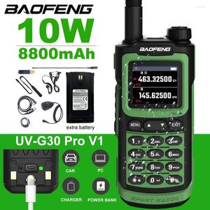 Рация BaoFeng UV-G30 Pro V1 10 Вт, 50 км, беспроводная радиостанция большого радиуса действия, секундомер, водонепроницаемая двусторонняя радиосвязь 5R Ham