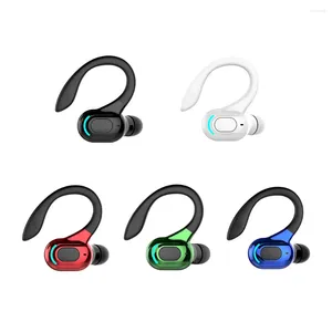 Mikrofonlar su geçirmez kulaklıklar Bluetooth uyumlu 5.2 Gürültü İptal Etme Kablosuz Kulaklık Kulak Hook Kulaklık Sürüş için