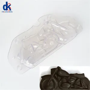 Инструменты для выпечки, 3D мотоциклетные формы для шоколада, пластиковая форма из поликарбоната для выпечки, украшения торта, кондитерские формы
