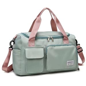 Moda tasarımcı spor çantası kuru ve ıslak ayırma kutusu spor çantası fitness çapraz omuz çantası büyük kapasite spor kamp su geçirmez sırt çantası
