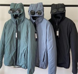 Erkek ceketler 3 renk matel naylon iki lens rüzgar geçirmez erkek hoodies çıkarılabilir gözlükler açık sıcak rüzgarlık fale ceket izleme boyutu m-xxl siyah ceket