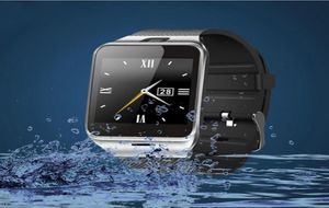 Stokta DZ09 Bluetooth Smart Watch Sync Sim Card Telefon İPhone 6 için Akıllı İzle Samsung S6 Not 5 HTC Android iOS Telefon VS U4125352
