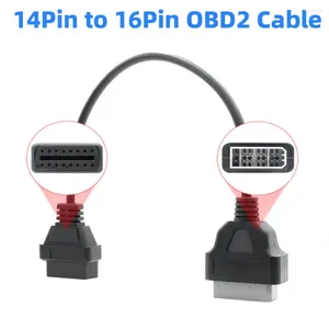 Nissan 14pin - OBD2 dişi adaptör için 16pin profesyonel teşhis konnektörü 14 pin OBD OBDII
