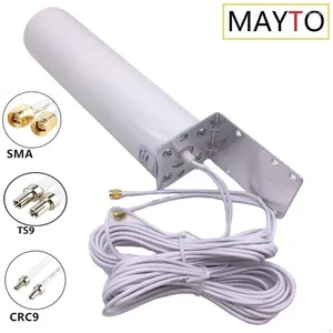 Fiber optik ekipman Mayto anten çift 10 metre kablo 3G 4G LTE Yönlendirici Modem hava harici SMA / TS9 / CRC9 konnektörü