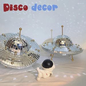 Dekoratif figürinler disko topu ufo dekorasyon odası dekor estetik cadılar bayramı maison uzay dünya boho