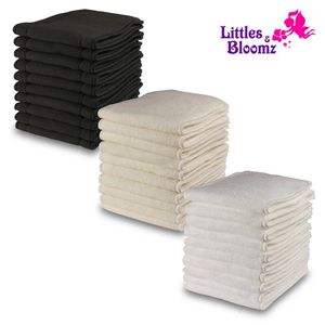 Littles Bloomz 10 pezzi inserti lavabili riutilizzabili booster fodere per pannolini tascabili pannolini in microfibra inserto in carbone di bambù 240125