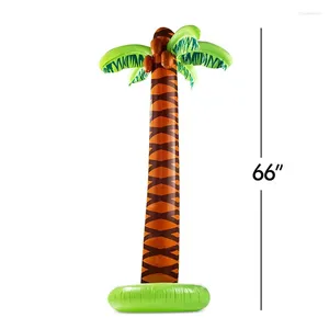 Parti dekorasyonu 66 inç dev şişme palmiye ağacı Hawaiian luau, hindistancevizi plaj havuzları oyuncak tropikal yaz doğum günü