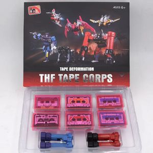 THF Transformation Soundwave Six Tape Troop G1 Mindwipe Rumble Frenzy Ravage Laserbeak Buzzsaw Limit KO Figure Robot Toys KBB 240130