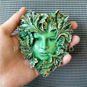 Pişirme Kalıpları Klasik Yaprak Tasarım Kadın Avatar Silikon Kalıp El Yapımı Silika Jel Sabun Kalıpları Ev Dekorasyonu için DIY Aroma Taşı