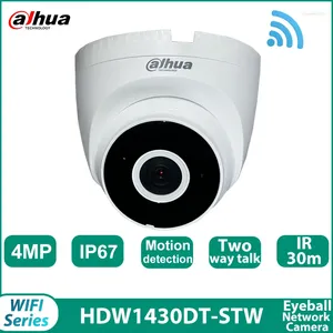 Dahua IPC-HDW1430DT-STW 4MP IR30M IP67 Sabit-Fokal Destek İki Yönlü Talk Gözbürü Mini Kamera Akıllı H.265 WiFi Gözetim