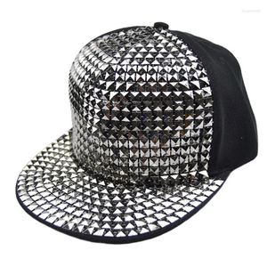 Top Caps Erkekler Boy Hip Hop Düz Beyzbol Kapağı Sapır Bling Snapback şapka siyah altın gümüş mavi