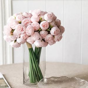 27 artificial silk peony bouquets luxurious home decoration table flowers photography props fake flowers wedding bride flowers 240131