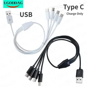 В 1 50 см универсальный зарядный кабель Type-C, несколько зарядных шнуров, разъем USB C для телефона, мобильных телефонов, планшетов