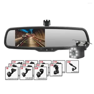 4.3 inç Araba Dikizli Ayna Monitörü Orijinal Braket Otomatik Brighness TFT LCD Araştırma Kamerası için