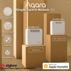 Smart Home Control Aqara Switch Module T1 Single Chiannel Relay Controller Wireless Zigbee 3.0 With / No Neutral Timers Supports Homekit