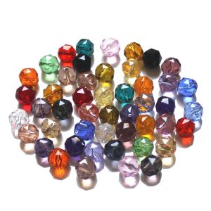 Boncuklar AAA 200pcs 10mm Çek Kristal Boncuklar Mücevher Yapımı DIY iğne işi net renk aracı fasetli cam boncuklar toptan toplu
