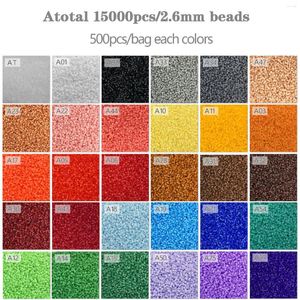 Resimler 2.6mm Mini Boncuklar 30 Bag Set Renkleri Çocuklar İçin Sigorta Hediye Perler Hama DIY Buzaklar Demir Yüksek Kalite