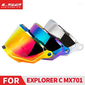 Motosiklet Kaskları LS2 MX701 Explorer C Motokros Çıkarılabilir Ralli Off-Road Motosiklet Kaskı Orijinal Değiştirme Vizörleri Ekstra Kalkan Lens