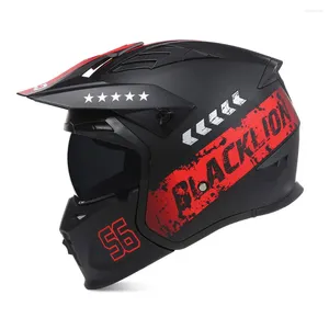 Capacetes de motocicleta DOT aprovado modular rosto cheio motocross moto aberto capacete moto off road cascos ece para homens mulheres