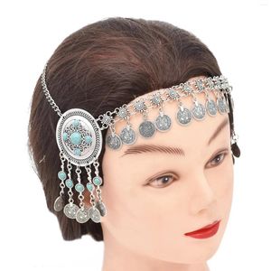 Saç klipleri vintage paralar kafa bandı kafa zincirleri başlık boho çingene etnik trible aksesuarları afgan Türk takılar kadın mücevher