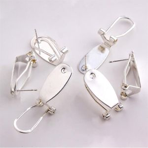 Taidian серебряные серьги для ногтей для женщин, серьги из бисера, ювелирные изделия, поиск изготовления, 50 шт., lot1262b