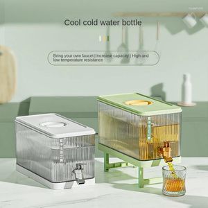 Su Şişeleri Büyük Soğuk Su Isıtıcı Buzdolabı Musluk Limonata Şişesi İçecek İşi Tenceresi İçecek Dağıtıcı Ev Serin Jug Kova