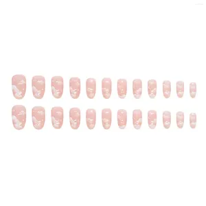 Накладные ногти женские розовые накладные ногти нежные молочные облака овальной формы искусственные для салонов экспертов и наивных женщин