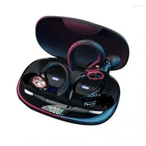 Спортивные наушники Bluetooth, беспроводные наушники с микрофоном, водонепроницаемые ушные крючки, гарнитура, HiFi стерео музыкальные наушники, слуховой аппарат