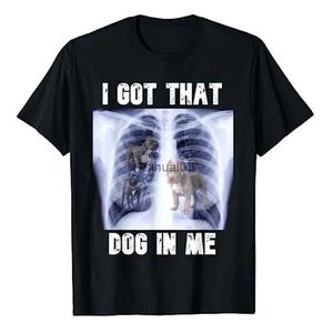 Homens camisetas Eu tenho aquele cachorro em mim Xray Meme T-shirt Engraçado Amante de Cachorro Gráfico Tee Tops Família Roupas Combinando Amigos Presente Roupa de Manga Curta