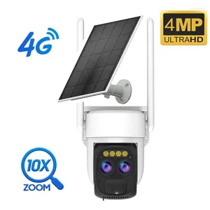 Telecamera solare con zoom IP a doppia lente a bassissima potenza con rilevamento del movimento diurno e notturno a colori