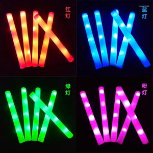 Parti Dekorasyonu 10 PCS LED Glow Sticks Toplu renkli RGB köpük çubuk tezahürat tüpü Koyu Işık Konser Noel Doğum Günü Düğün Malzemeleri