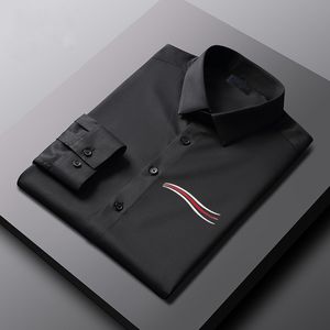 2024 Uzun Kollu Tasarımcı Erkek Elbise Erkekler Tişörtler Tees Ashion Mektuplar Erkekler Günlük Gömlekler Eğrisi Baskı Nefes Alabilir T-Shirts Bowling Shirt Haw