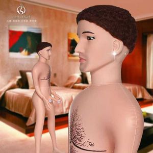 секс-массажерЛучшие физические товары для взрослых Iatable Мужская секс-кукла Полностью силиконовая версия для реального человека