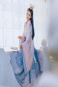 Nuovo Cosplay Hanfu Antico Costume Cinese Dinastia Tang Vestito Folk Fata Vestito per Le Donne Principessa Festival Abiti Costume di Ballo Dai2163276