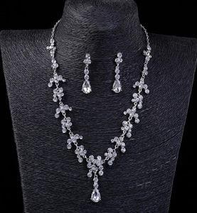 Винтажные комплекты ювелирных изделий из двух предметов 2021, роскошные серьги-капли, ожерелья, свадебное ожерелье, дешевые свадебные аксессуары5965938