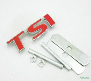 НОВЫЙ значок решетки радиатора на передней решетке, эмблема 3D значок решетки TSI, металлический тюнинг автомобиля Auto2153174